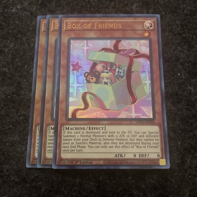 Yugioh! 3x Box of Friends GFP2-EN104 Ultra Rare 1st Ed NM | eBay