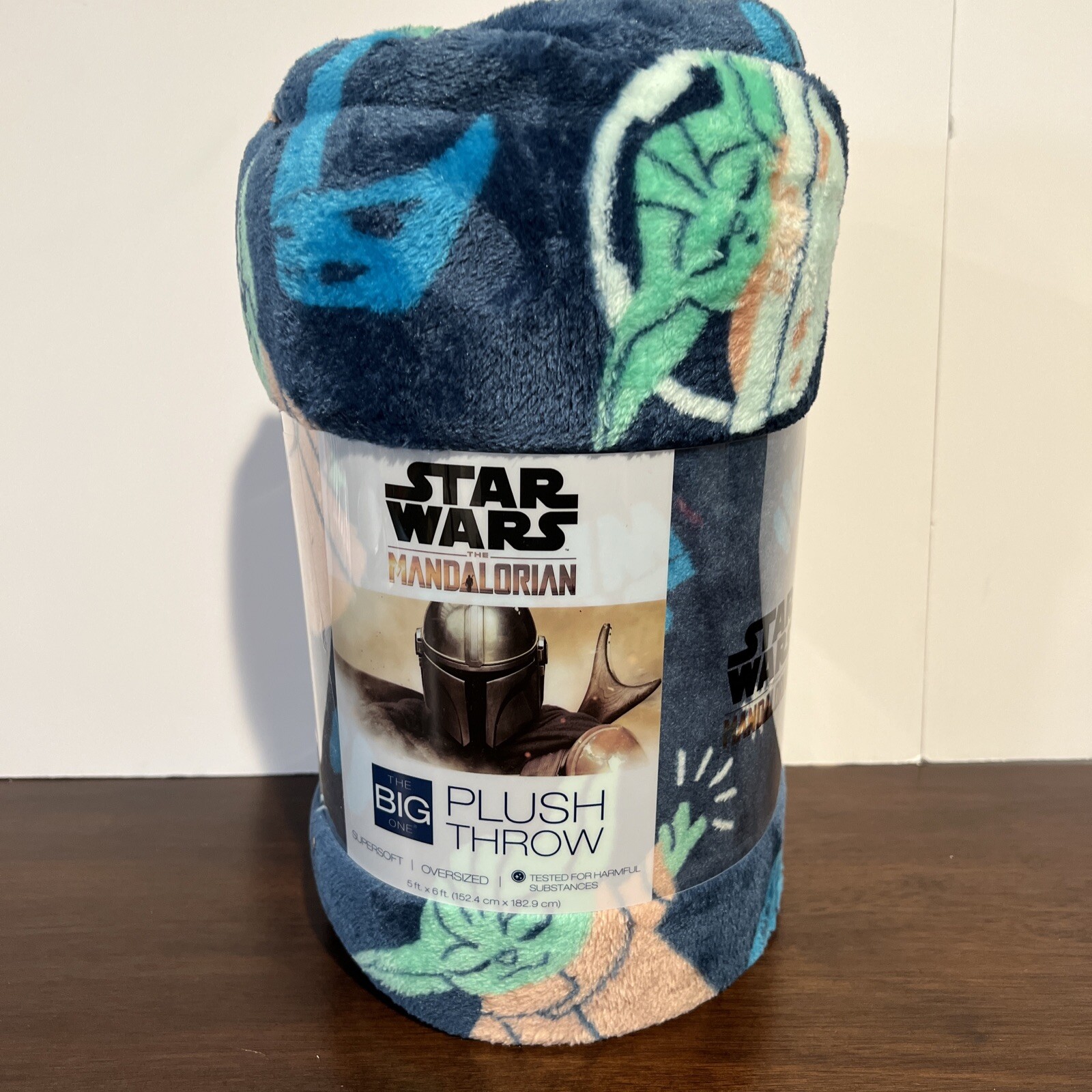 Baby Yoda Grogu The Big One Throw Blanket 5ft x 6ft Mandalorian Star ...