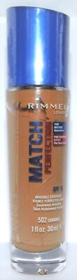 Rimmel Match Perfection Foundation 502 Caramel 30ml New