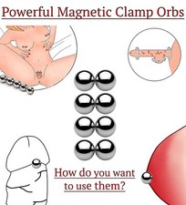 Magnetic-Nipple-Clitoris-Labia-Clamps-BDSM-Powerful-Orbs-Balls-Bondage-Sex-Toys