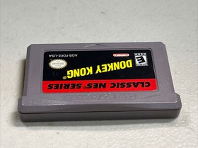 Authentic Donkey Kong Classic NES Series Nintendo Game Boy Advance GBA - Tested