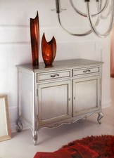 CREDENZA MADIA SOGGIORNO SALOTTO IN NOCE MASSELLO DUE ANTE LACCATA