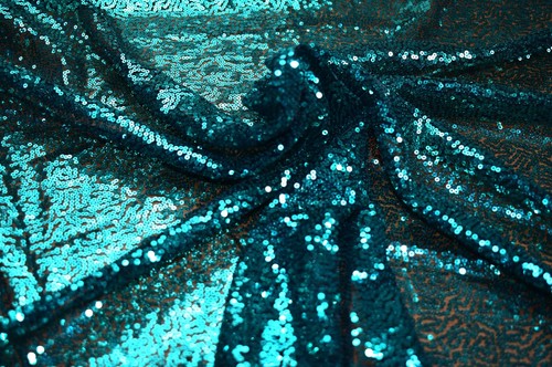 Sequin Fabric 3mm Glitter Bling Material 130cm Wide 2W Stretch Meter 1/2 quarter - Picture 119 of 121