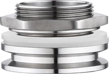 Enoch'S Land 1.5" Tri Clamp Bulkhead Compression Fittings,Stainless Steel 304 We