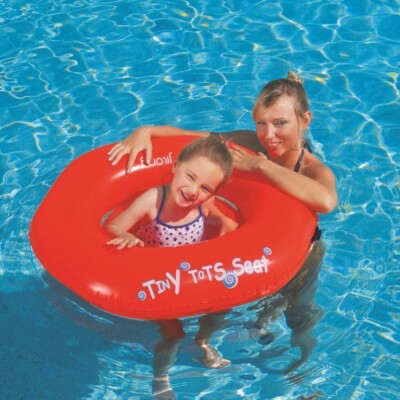 Jilong Babyschale Kleinkind Schwimmsitz bis 15 kg zwei Griffe Sicherheitskammern