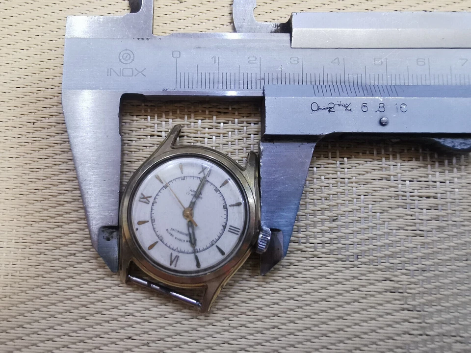 reloj suizo vintage chapado en oro para hombre ANKER Foto 3 de 3