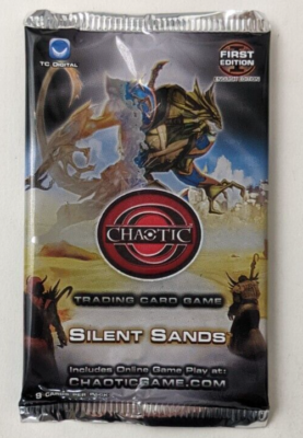 chaotic silent sands booster box Chaotic TCG Silent Sands Booster 1st Edition NEW Sealed First Melke Art Pack