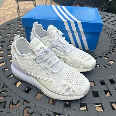Adidas ZX 2K Boost J Cloud White Big Kid's Athletic Shoes Adidas ZX 2K Boost J Cloud White Big Kid's Athletic Shoes