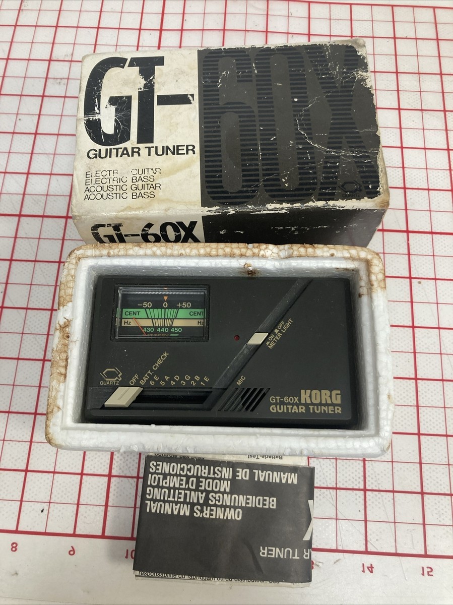 Vintage KORG Guitar Tuner GT-60X with original packaging B28 | eBay