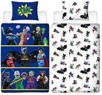 Lego DC Superheroes Single Duvet Cover Reversible Bedding Set Batman Nightwing