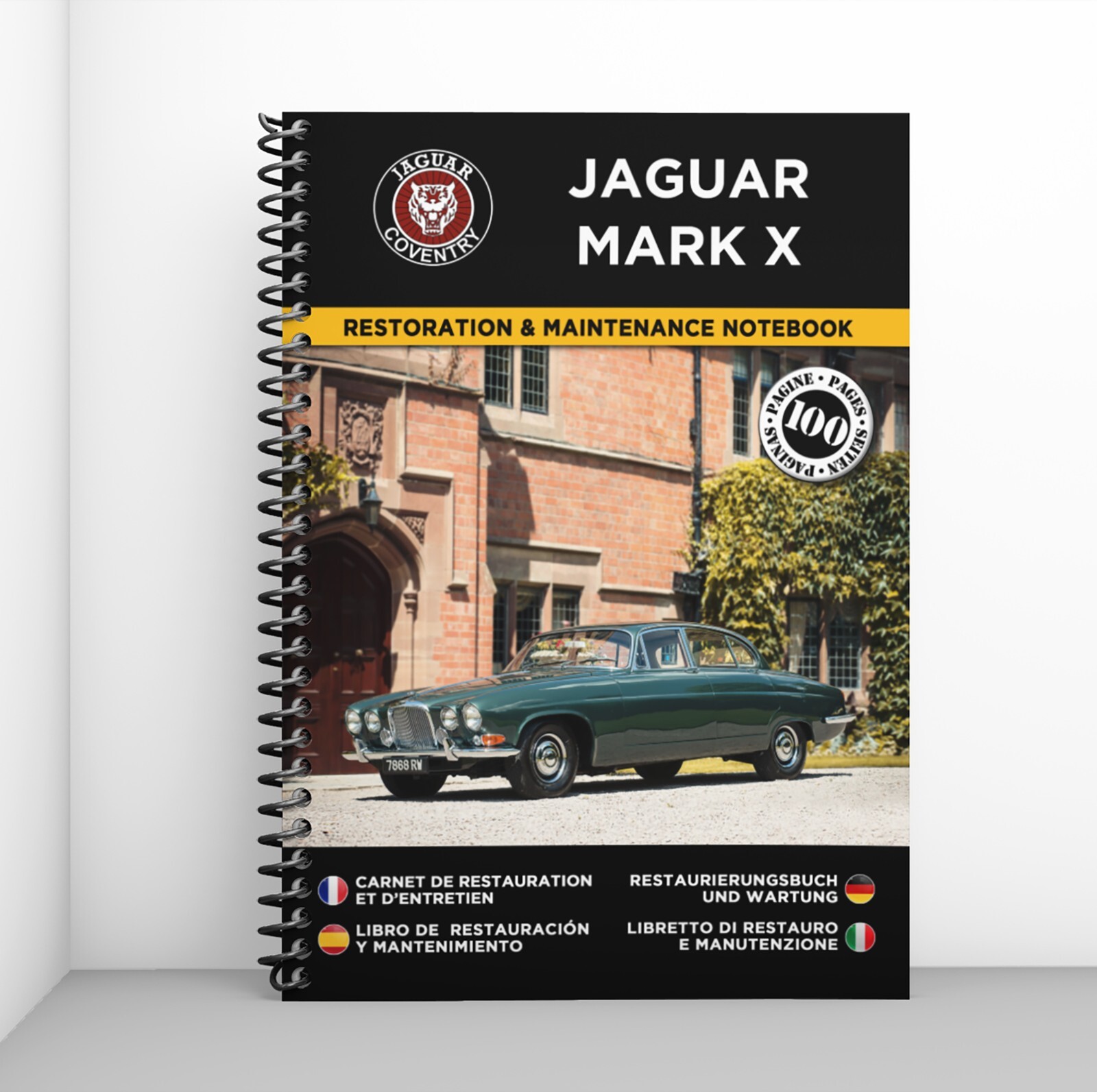 Carnet de restauration Jaguar Mark X pour organiser vos travaux d'atelier