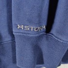 Under Armour Sweatshirt Mens Large Blue Crew Neck Cold Gear Storm Charged