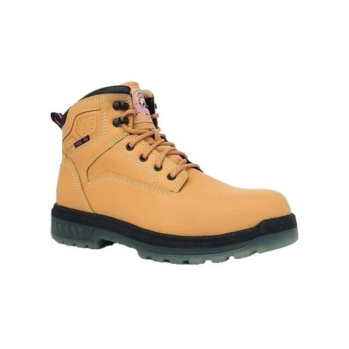 Brahma Boots Mens SZ 9W Brown Leather Rubber Sole Waterproof Work Hiking Boots Brahma Men main image 4