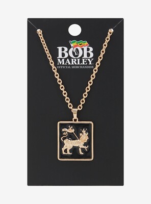 BOB MARLEY LION PENDANT NECKLACE NEW