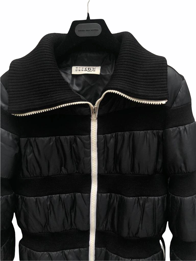 Martin Margiela FW 2006 Black Stripped Puffer Jacket Size 42