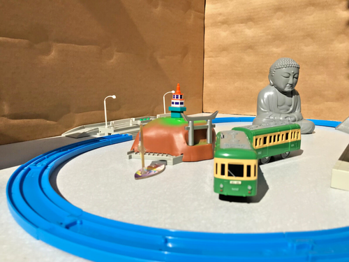 Tomy Plarail Enoden Umi No Mieru Tabi Train Set from 1999 - Picture 3 of 13