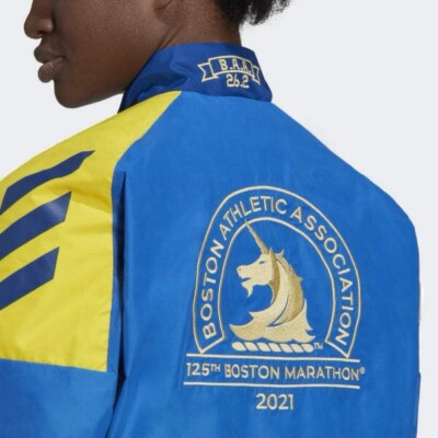 Size S- Adidas Women's Boston Marathon® Celebration Jacket, Blue