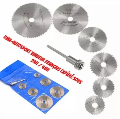 6x Disque Scie Circulaire Dremel Accessoire Perceuse Outil Rotatif Bois Lame