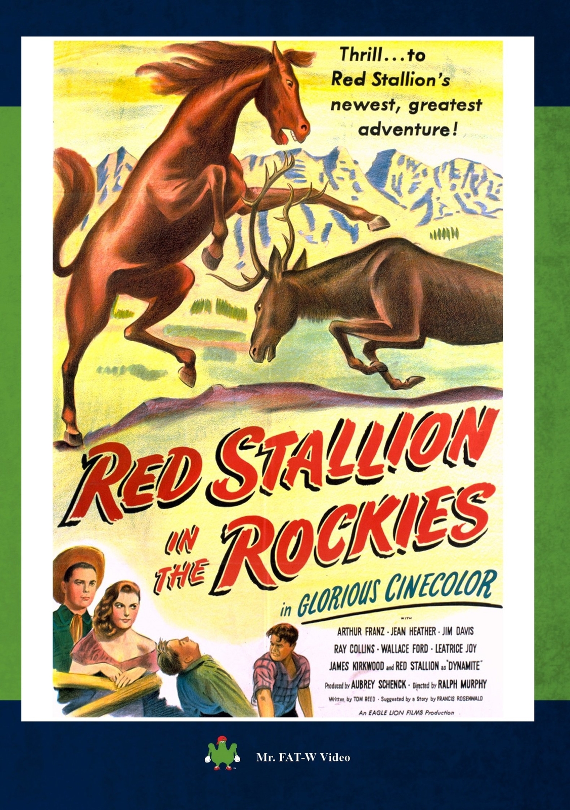 Red Stallion In The Rockies (DVD) Arthur Franz Burk Symon Dynamite Wallace Ford