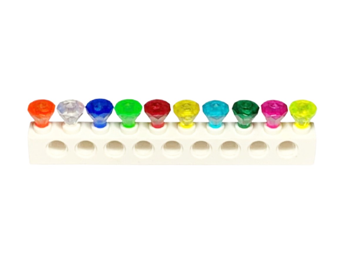 LEGO 30153 / 28556 - Rock 1 x 1 Jewel 24 Facet - Select Colour