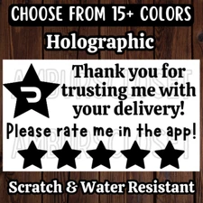 50 Spark Instacart UberEats Delivery 2.25" STICKERS LABELS DOORDASH FOOD DRIVER