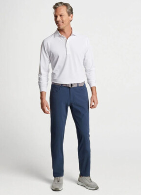 Peter Millar Hose Erwachsene Sz 42 Blau Reißverschluss MCOOB84 2162015 Taschen