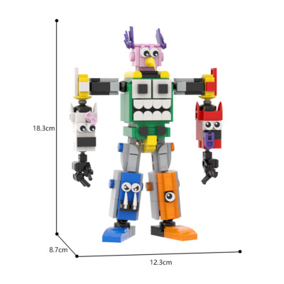 MOC Transformation Banban Model Building Blocks Bricks Garten of Banban Kid Gift