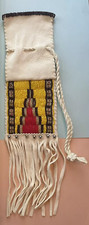 Vintage Native American Indian Beaded Deerskin Leather Tobacco Medicine Pouch
