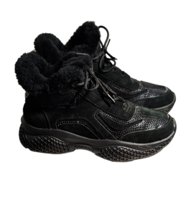 Loris Bottega Damen Botts Winter Sneaker Botts Wildleder schwarz Gr.36