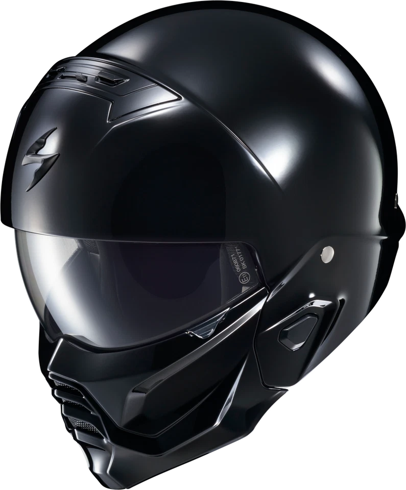 New Scorpion Exo Covert 2 Open Face Gloss Black Motorcycle Helmet DOT All Sizes - Image 3 of 4