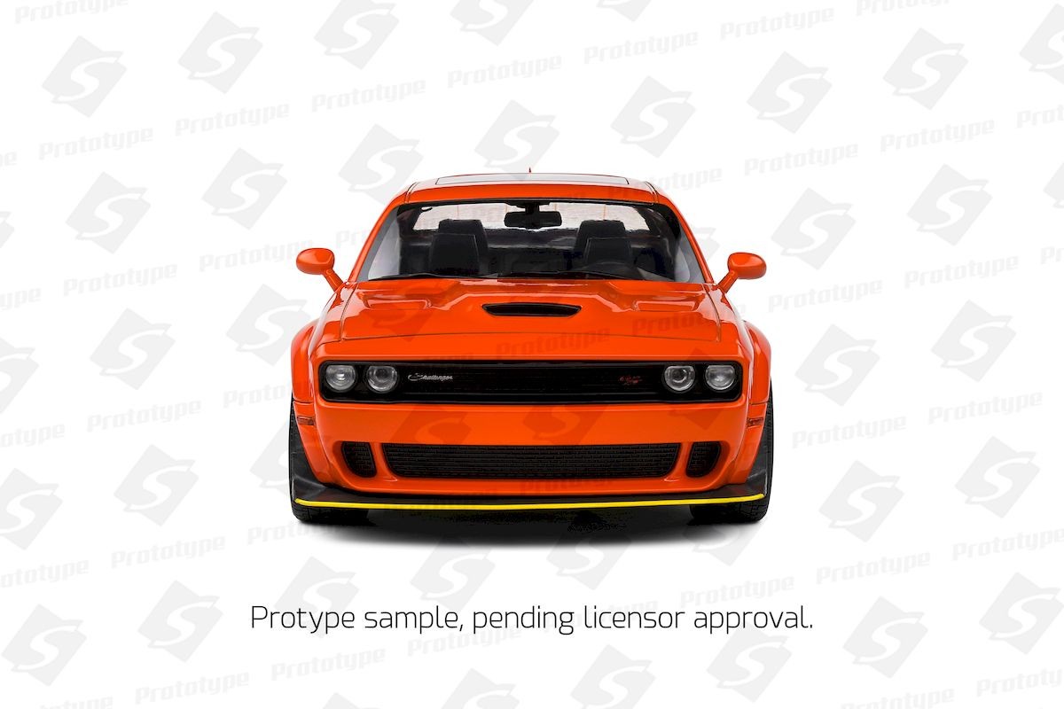SOLIDO S1805713 1:18 Dodge Challenger R/T Scat Pack Widebody Hazzard Tribute, Or