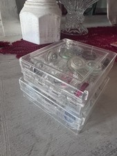 Vintage Sewing Bobbins With Case