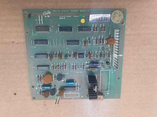 Bally Pinball -Sound Board for Lost World etc—-AS-2888-1 Tested-please read