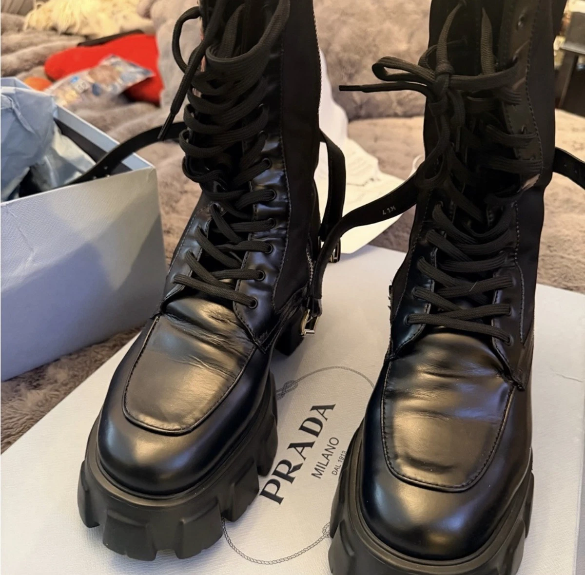 PRADA Leather Boots for Women for sale | eBay