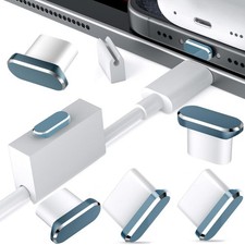 USB C Dust Plugs 5 Pack Anti Dust Charging Port Cover for iPhone 18 Pro Max