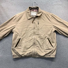 Orvis Jacket Mens Plaid Lined Coat Size Large Fishing Brand