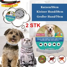 2PCS X Hund Halsband Katzen Zeckenhalsband Katzen Hund Schutz 8 Monate Schutz