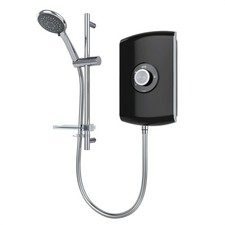 Triton Amore Electric Showers Black White Brushed Steel 8.5kW 9.5kW 5 Spray Mode