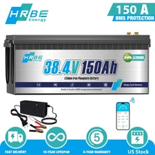 36V 150Ah LiFePO4 Lithium Battery 200A BMS Bluetooth Golf Cart Trolling Motor