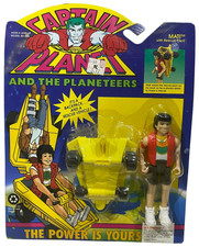 Captain Planet&Planeteers Mati&Rescue Pack Vtg 1992 Action Figure NEW Tiger Toys