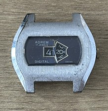 Vintage Adrem Digital 17J Jump Hour Mens Watch - Spares/Repairs