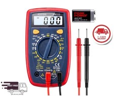 AstroAI Digital Multimeter Voltmeter Ammeter Ohmmeter Backlit LCD Blue Free P&P