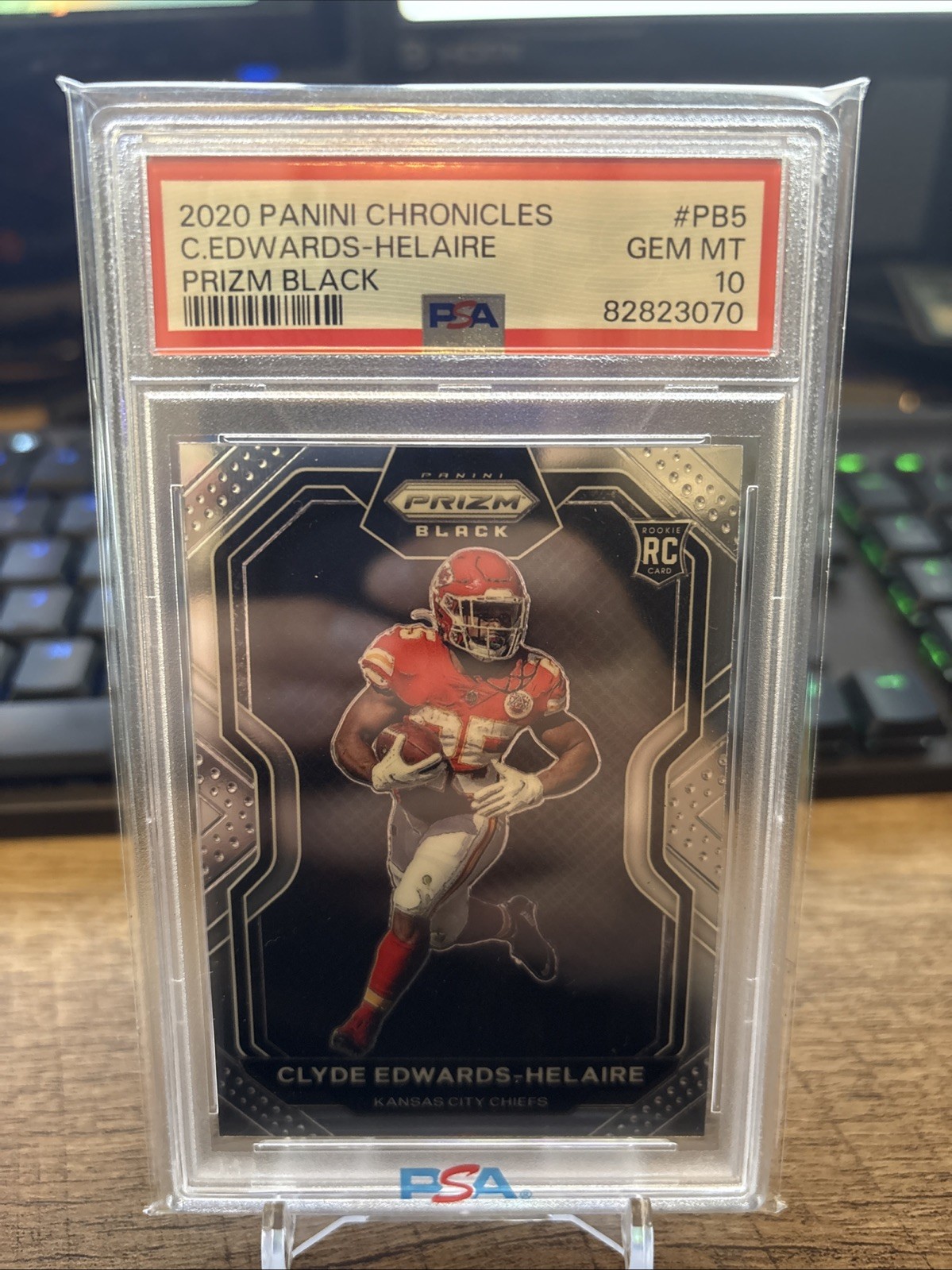 Clyde Edwards-Helaire Panini Chronicles Prizm Black #PB5 Base
