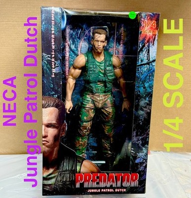 NECA Predator 1/4 Scale Jungle Patrol Dutch 18 Inch Figure 25th