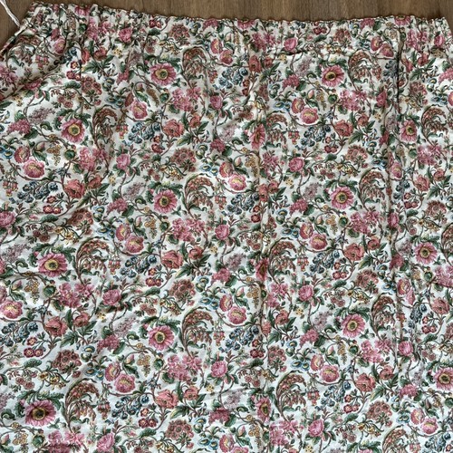 Jonelle Arabella Curtains 68” W x 56” L Pencil Pleat Lined Floral Linen Pink VGC - Picture 3 of 19