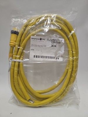 Amphenol TPC CL12A011 012 Quick-Connex Mini Cordset Super-Trex 16 AWG 2-Pole 12'
