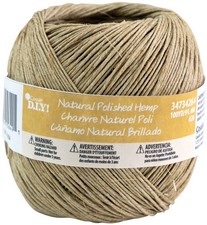 CousinDIY Thin Hemp Cord 20lb-Natural