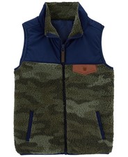 Carter's Little Boys Zip-up Sherpa Vest