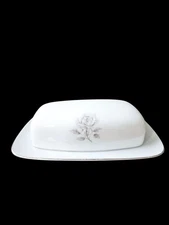 Vintage International Fine China Allure 6036 Butter Dish - Made in Japan