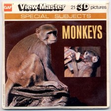 Monkeys 1978 GAF View-Master Packet J-63 Exc....